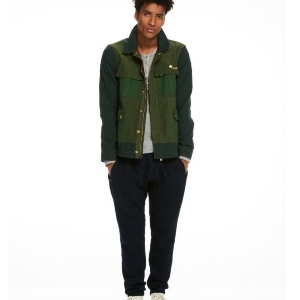 Scotch & Soda Blauw Field Military Jacket • Size XL • Green Like New